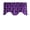 Purple, variant on Poplin Damask Floral Scalloped Wave Window Valance 58" Wide / 20" Tall