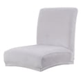 thumbnail image 3 of de silla de comedor elásticas de 12X de silla de comedor extraíbles suaves para decoración para hogar tres BLESIY Funda de asiento de terciopelo con respaldo bajo, 3 of 8