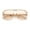 All Peach, variant on Iconic Classy Luxe Thick Metal Core Arm Racer Sunglasses Black - Beige