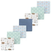 Luvable Friends Hudson Baby Flannel Receiving Blankets 7pk, Forest Woodland Blue