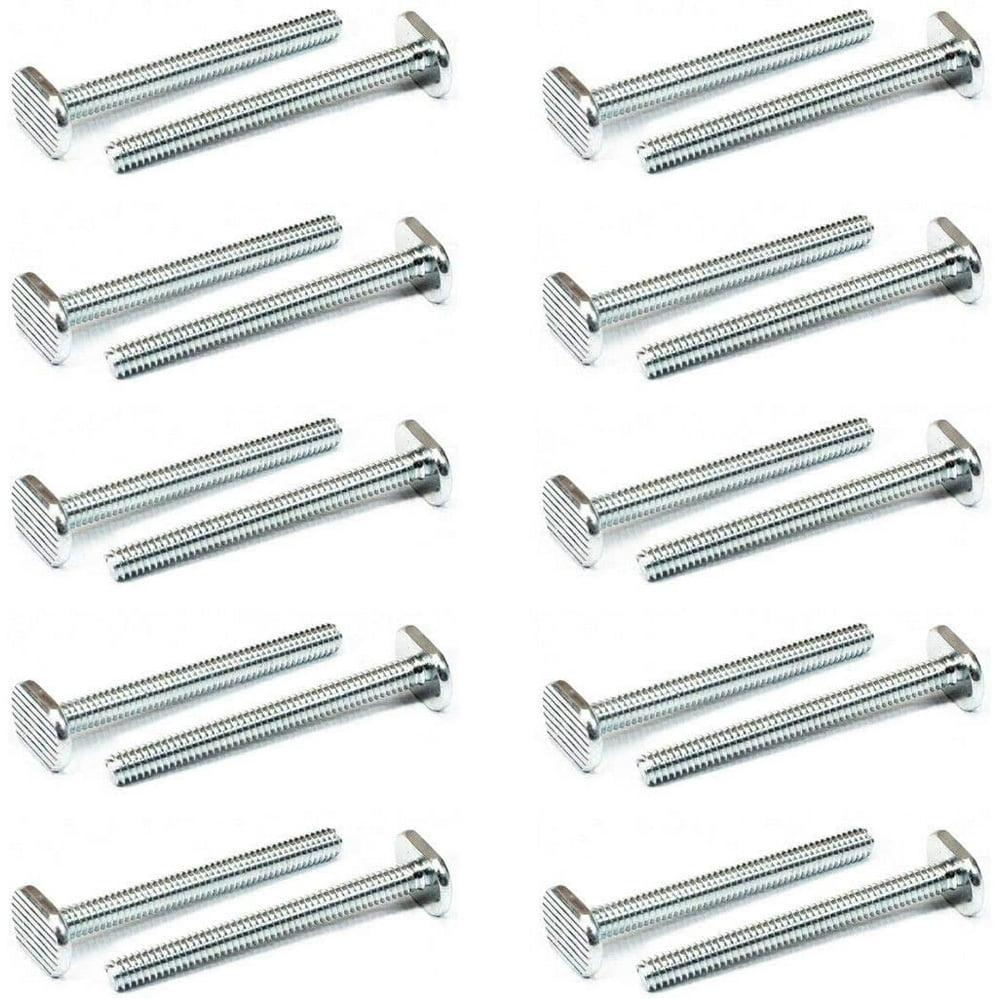 POWERTEC QTB1005 TSlot Bolts 1/4"20 Thread Size TBolt 2.5 Inch Long