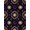 Purple Black Beige, Pattern 5, variant on ODIKA Round Boho Astrology Vintage Gothic Scroll Border Distressed for Home Office, Gaming Room, Under Desk, Non-Slip Chair-Friendly