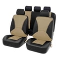 thumbnail image 1 of 9 Pieces Car Seat Covers, Universal Breathable Leather Seat Protector Full Set Automobile Interior Accessories for Car SUV Vehicle, 1 of 5