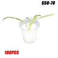 thumbnail image 2 of 100Pcs Garden Plastic Net Cups Slotted Mesh Net Cups Planting Basket Cup Set Wide Lip Bucket Basket for Hydroponics, 2 of 2