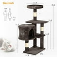 thumbnail image 7 of BestPet 36 inch Tall Cat Tree Cat Tower Cat Condo Multi-Level,Dark&nbsp;Gray, 7 of 7