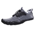thumbnail image 3 of Zapatos De Vadeo Zapatos de agua de playa para hombre, zapatos descalzos de malla suave para senderismo al aire libre (44 gris) Hugtrwg Para Estrenar, 3 of 9