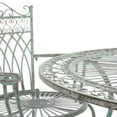 thumbnail image 5 of SAFAVIEH Thessaly Outdoor Patio 5 Piece Dining Set, Antique Green, 5 of 9