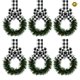 thumbnail image 3 of 1/4 Piezas Pequeña Corona Navidad 11 8 Pulgadas Gabinete Mini (), 3 of 9
