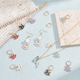 thumbnail image 4 of 24 Pcs Rocking Horse Stitch Markers Enamel Crochet Stitch Marker Charms Removable 304 Stainless Steel Clasps Locking Stitch Marker for DIY, 4 of 5