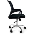 thumbnail image 4 of Silla Oficina ejecutiva reclinable I SEATING con Soporte Lumbar Malla antitranspirante Base Cromada Black Jack CR, 4 of 8