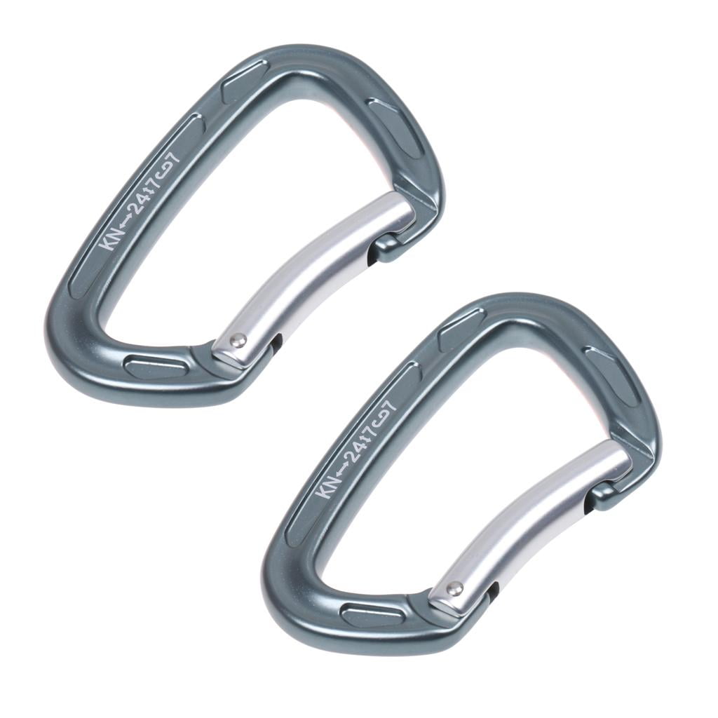 Mousqueton Escalade 25KN – Alliage 7075, 64,8g, Antidérapant, Pour Rappel, Spéléo Et Secours