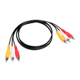 thumbnail image 3 of Paquete de 10 Cable compuesto PVC 3 macho a 3 macho SatelliteSale 6 pies, 3 of 5