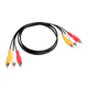 thumbnail image 3 of Paquete de 10 Cable compuesto PVC 3 macho a 3 macho SatelliteSale 6 pies, 3 of 5