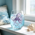 thumbnail image 6 of CuiLiyq 2D Printed Sea Creatures Stemless Wine Glass, Coastal Beach Themed Drinking Tumbler, Nautical Decor Glassware for Water, Wine, Cocktails, Unique Housewarming Gift for Sea Lovers, 6 of 7