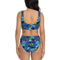 thumbnail image 3 of Daiia Hawaiian Style Women's Bikini Set Two Piece Swimsuit High Waisted Bikini Adjustable Straps Bikini Perfect for Beach, Pool, and Summer Vacation-Large, 3 of 9