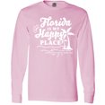 thumbnail image 3 of Inktastic Florida is My Happy Place with Palm Trees Long Sleeve T-Shirt, 3 of 5