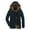 Blue, variant on Lovskoo Men's Warm Parka Jacket Hooded Puffer Jacket Thicken Winter Coat Insulated With Removable Hooded L-6Xl Blue