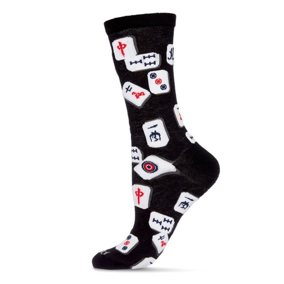 MeMoi Mahjong Bamboo Blend Crew Socks - Mens - Male