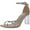 Beige, variant on Womens Blakke 3 Rhinestone Ankle Strap Heels