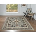 thumbnail image 2 of Linon Great Zero Marle Machine Made Polyester 5'x7'6" Rug in Ivory, 2 of 6