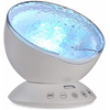Dotpet Mermaid Decor Remote Control Night Light Ocean Wave Projector 7 Colorful Ceiling Mood Lamp with Bulit-in Speaker Music Player for Baby Adults Bedroom