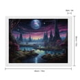 thumbnail image 2 of Diamond Art Kits for Adults, Fantasy Landscape Starry NightDiamond Painting Kits for Beginners, Frameless Round 5D Full Drill Diamonds Art Pictures Gem Art Crafts Home Decor Gifts, 2 of 8