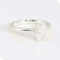 thumbnail image 5 of Cora Jewellery 3.75CT Oval Moissanite Solitaire Engagement Ring For Women, 18K White Gold, 5 of 7