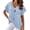 Blue, variant on Women Tshirts Loose Fit Short Sleeve V Neck Drop Shoulder Top with Dragonfly Print Women's Tops, Tees & Blouses Blue M