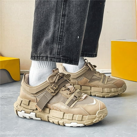

christmas men low top breathable mesh casual sport shoes