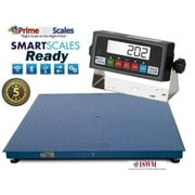 Floor Pallet Scale 5,000 lb 4x4 Heavy Duty Steel 200% Overload Protection