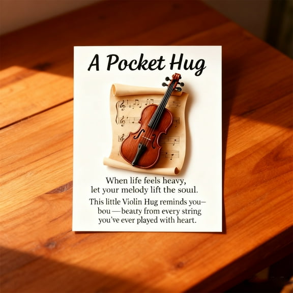 Handcrafted Music Pocket Hug Ornament Christmas Decoration Musical Figurine Soothing Melody Pocket Size Home Decor Gift Idea Emotional Support Keepsake