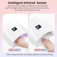 thumbnail image 4 of Rechargeable UV LED Nail Lamp 66W Lamp for Manicure with LCD Screen 4 Settings Nail Art Manicure Tools EU PLUG,A, 4 of 5