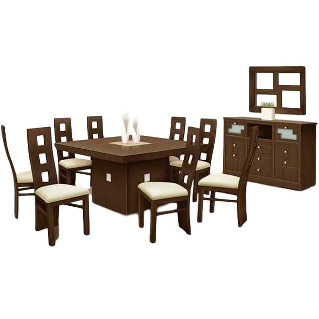 Comedor Kessa Muebles Parma 8 sillas con Buffet