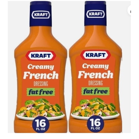 Creamy French Fat Free Salad Dressing, 2 Bottles, 16 oz