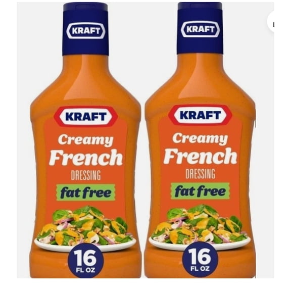 Creamy French Fat Free Salad Dressing, 2 Bottles, 16 oz