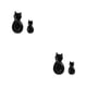 thumbnail image 3 of Wosthever Gancho en forma de animal ABS de 2 piezas, lindo, impermeable, autoadhesivo, estilo Simple, colgador de llaves para el hogar, soporte Negro 2piezas, 3 of 6