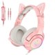 thumbnail image 1 of Auriculares Onikuma con sonido estéreo, iluminación RGB, reducción de ruido, auriculares para juegos con cable, 3,5 mm, rosa Scienceny EL002606-01B, 1 of 2