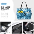 thumbnail image 4 of Rocae Blue Tie Dye for Large Women's Waterproof Beach Bag Tote with 7 Pockets Pool Bag for Travel Gym Vacation, 4 of 6