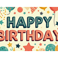 thumbnail image 3 of LUUFILx Colorful Cartoon Themed Happy Birthday Banner with Cute Animals and Cars Background Backdrop Party Supplies Decors for Kids Birthday Parties Photography Props Celebrations, 3 of 7