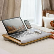 LapGear Home Office Pro Lap Desk with Cushion, Oak Woodgrain