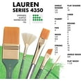 thumbnail image 3 of Princeton Brush Lauren Golden Synthetic Watercolor & Acrylic Brush, Stroke 1 in, 3 of 7