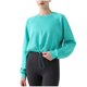 thumbnail image 2 of Ailaofu Women's Crewneck Cropped Pullover Sweatshirt Basic Long Sleeves Athletic Tops, 2 of 3