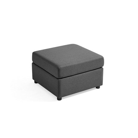 LINSY HOME Replacement Ottoman Cover for RUBIK III Modular Sectional Sofa, Removable and Washable Sofa Cover, Dark Gray