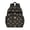 Dog Paw Print, variant on Dog Paw Print and Bone Black Backpack for School, Cute School Bag with Adjustable Shoulder Straps and Padded Back, 15.25"x11.5"x5.25"