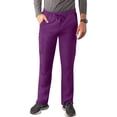 thumbnail image 1 of Adar Addition Scrubs for Men - Slim Leg Cargo Drawstring Scrub Pants - A6106 - Eggplant - S, 1 of 8