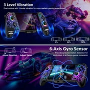 Switch Controller, QQV Switch Pro Controller with Turbo, Vibration, Programmable for Nintendo Switch/OLED Joypad