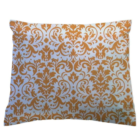 SheetWorld Twin Pillow Case, 100% Cotton Woven 20 x 26, Gold Damask
