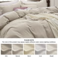thumbnail image 5 of U by Bedsure Duvet Cover Full Size - Soft Prewashed Full Duvet Cover Set, 3 Pieces, 1 Duvet Cover 80x90 Inches with Zipper Closure and 2 Pillow Shams, Linen, 5 of 6