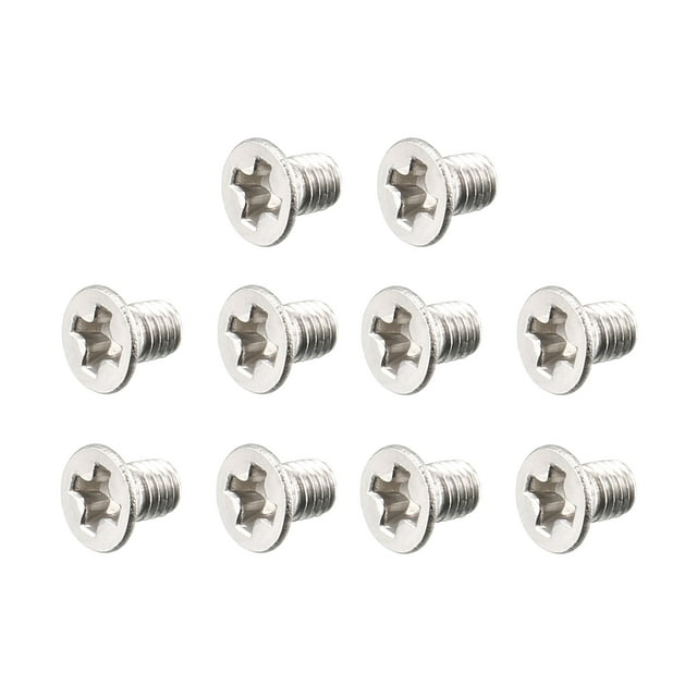 Unique Bargains M3 x 5mm Phillips Flat Head Metric Countersunk Bolts Machine Screws 100Pcs