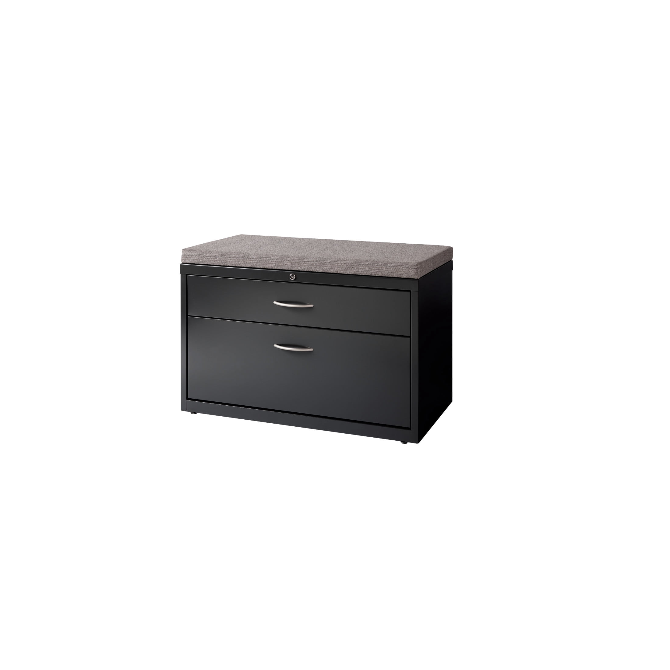 Hirsh 36 inch Wide 2 Drawer Box-File Low Credenza Metal Lateral File Cabinet for Home and Office, Holds Letter, Legal and A4 Hanging Folders, Charcoal